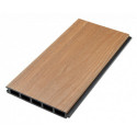 Clôture en bois composite premium 180xH.190cm avec décor alu Linea - coloris gris anthracite - Compolife