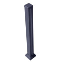 Clôture en bois composite premium 180xH.95cm avec décor alu Linea - coloris gris anthracite - Compolife