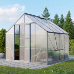 Serre de jardin Meridian1 6,7m² en aluminium anodisé et polycarbonate 6mm – Vitavia