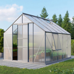 Serre de jardin Meridian1 8,3m² en aluminium anodisé et polycarbonate 6mm – Vitavia