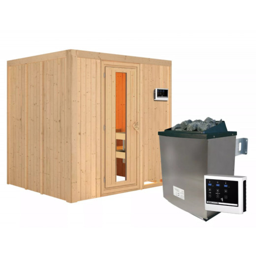 Sauna traditionnel SODIN - sans couronne - poêle avec ctrl externe - KARIBU