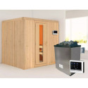 Sauna traditionnel SODIN - sans couronne - poêle avec ctrl externe - KARIBU