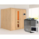 Sauna traditionnel SODIN - poêle Easy Bio 9000W - sans couronne - KARIBU