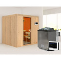 Sauna traditionnel SODIN - poêle Easy Bio 9000W - sans couronne - KARIBU