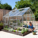 Serre de jardin Meridian1 8,3m² en aluminium anodisé et verre de sécurité 3mm – Vitavia