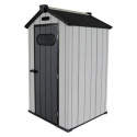 Abri de jardin en résine brossée DOCKER 1,24m² skylight + plancher - Jobu
