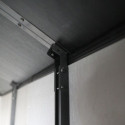 Abri de jardin en résine brossée DOCKER 1,24m² skylight + plancher - Jobu