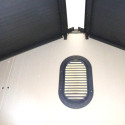 Abri de jardin en résine brossée DOCKER 1,24m² skylight + plancher - Jobu