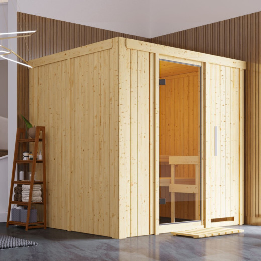 Sauna traditionnel SODIN - poêle Easy Bio 9000W - sans couronne - KARIBU