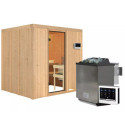 Sauna traditionnel SODIN - poêle Easy Bio 9000W - sans couronne - KARIBU