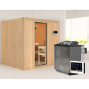 Sauna traditionnel SODIN - poêle Easy Bio 9000W - sans couronne - KARIBU