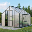 Serre de jardin Meridian1 8,3m² en aluminium émeraude et polycarbonate 4mm – Vitavia