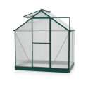 Serre Triton 2,5m² en aluminium émeraude et panneaux de polycarbonate 6mm - Vitavia
