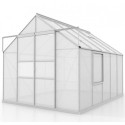 Serre de jardin Meridian2 8,3m² en aluminium anodisé et polycarbonate 4mm – Vitavia