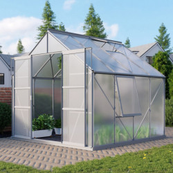 Serre de jardin Meridian2 6,7m² en aluminium anodisé et polycarbonate 6mm – Vitavia