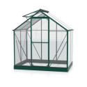 Serre Triton 2,5m² en aluminium émeraude et panneaux de verre de sécurité de 3mm - Vitavia