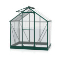 Serre Triton 2,5m² en aluminium émeraude et panneaux de verre de sécurité de 3mm - Vitavia