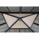 Tonnelle de jardin Pirin 336x336cm en bois massif, acier et polycarbonate - Sunjoy