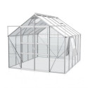 Serre de jardin Meridian2 8,3m² en aluminium anodisé et panneaux de verre de sécurité de 3mm – Vitavia