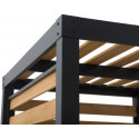 Pergola Marao 313x191cm en bois massif et acier thermolaqué noir - Sunjoy	