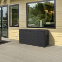 Coffre de rangement en résine gris anthracite 270L Durabox – DURAMAX