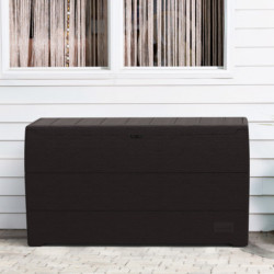 Coffre de rangement en résine marron 270L Durabox – DURAMAX