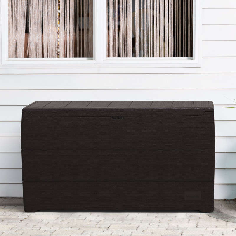 Coffre de rangement en résine marron 270L Durabox – DURAMAX