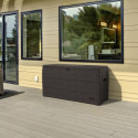 Coffre de rangement en résine marron 270L Durabox – DURAMAX