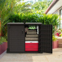 Armoire de rangement en résine marron 850L StoreAway – DURAMAX