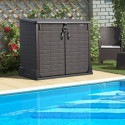 Armoire de rangement en résine marron 850L StoreAway – DURAMAX