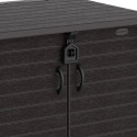 Armoire de rangement en résine marron 850L StoreAway – DURAMAX