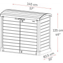 Armoire de rangement en résine marron 1200L StoreAway – DURAMAX
