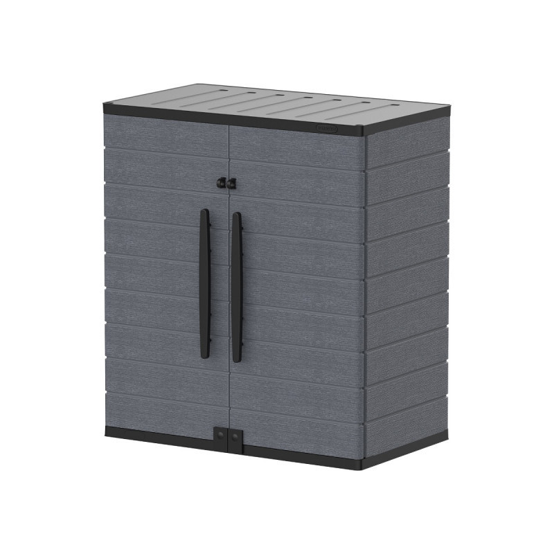 Armoire de rangement en résine gris - H.90cm – DURAMAX