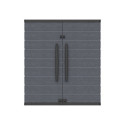Armoire de rangement en résine gris - H.90cm – DURAMAX