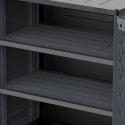 Armoire de rangement en résine gris - H.90cm – DURAMAX