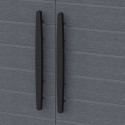 Armoire de rangement en résine gris - H.90cm – DURAMAX