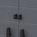 Armoire de rangement en résine gris - H.90cm – DURAMAX