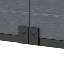 Armoire de rangement en résine gris - H.90cm – DURAMAX