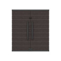 Armoire de rangement en résine marron - H.90cm – DURAMAX