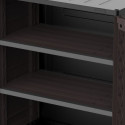 Armoire de rangement en résine marron - H.90cm – DURAMAX