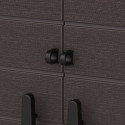 Armoire de rangement en résine marron - H.90cm – DURAMAX