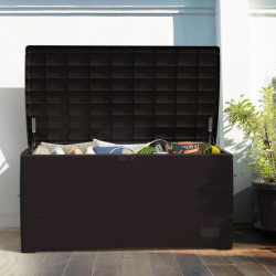 Coffre de rangement en résine marron 416L Durabox – DURAMAX