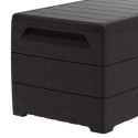 Coffre de rangement en résine marron 416L Durabox – DURAMAX