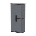 Armoire de rangement en résine gris - H.178cm – DURAMAX