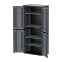 Armoire de rangement en résine gris - H.178cm – DURAMAX
