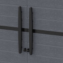 Armoire de rangement en résine gris - H.178cm – DURAMAX