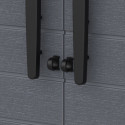 Armoire de rangement en résine gris - H.178cm – DURAMAX