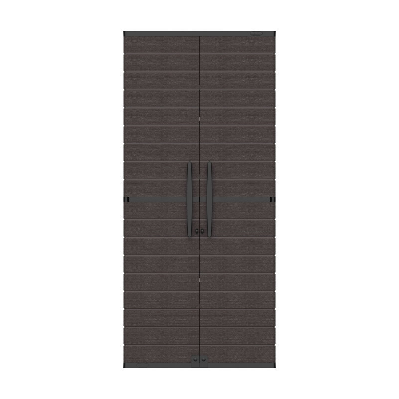Armoire de rangement en résine marron - H.178cm – DURAMAX