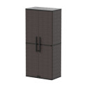 Armoire de rangement en résine marron - H.178cm – DURAMAX