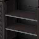 Armoire de rangement en résine marron - H.178cm – DURAMAX